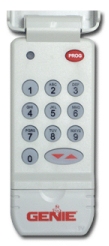 Wireless keyless entry for a Genie Intellicode remote control system