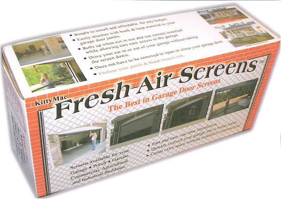 Zip roll screen for a 8' x 7' garage door